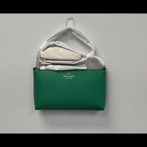 NEW Kate Spade Ivy Street Amy leather crossbody bag in wintergreen